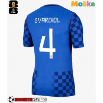 Moške Nogometnih dresov Hrvaška Josko Gvardiol #4 Gostujoči SP 2026 Kratki rokavi